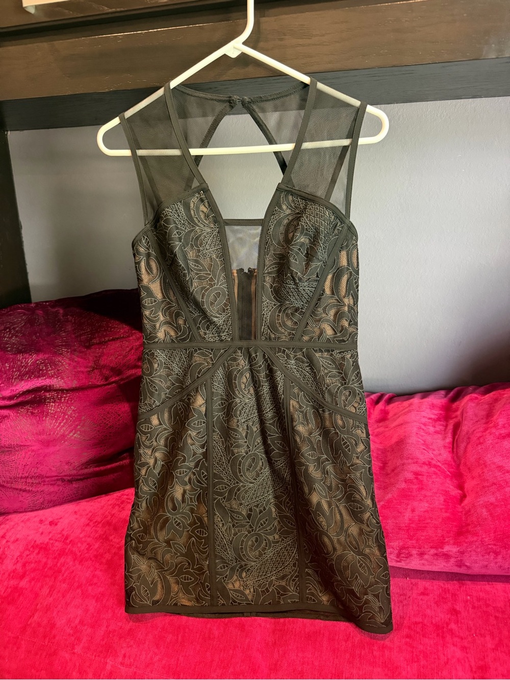 BCBGMaxAzria Lyla Lace Mini Dress